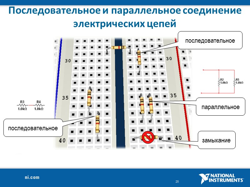 Последовательное и параллельное соединение электрических цепей последовательное последовательное параллельное замыкание